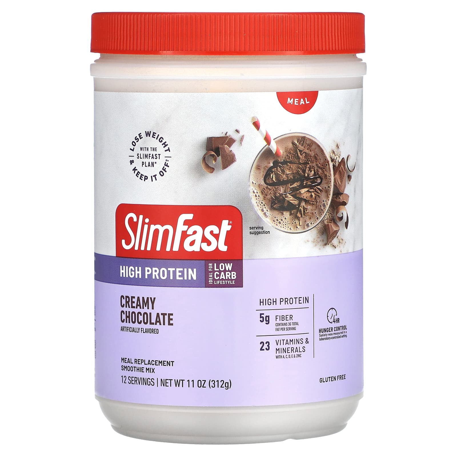 SlimFast, High Protein, Meal Replacement Smoothie Mix, Creamy Chocolate