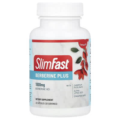 SlimFast, Berberine+, 60 Capsules