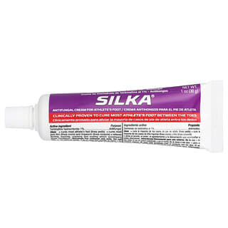 Silka, противогрибковый крем для стоп, с рецептурным действием, 30 г (1 унция)