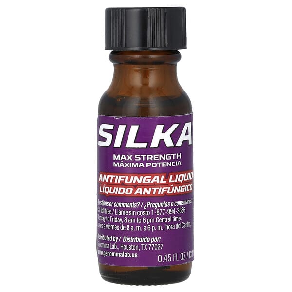 Silka, 액상 항진균제, 맥스 스트렝스, 13ml(0.45fl oz)