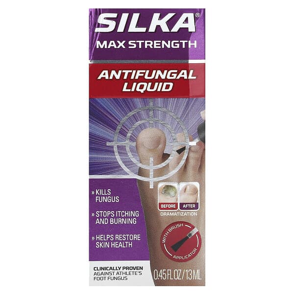 Silka, 抗真菌液體，特強型，0.45 液量盎司（13 毫升）