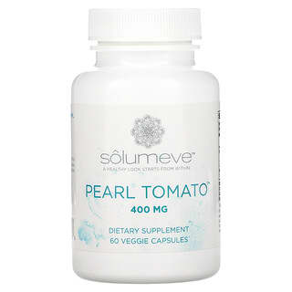 Solumeve, Pearl Tomato, 건강한 피부 지원, 400mg, 베지 캡슐 60정