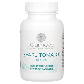 Solumeve, Pearl Tomato, добавка для здоровья кожи, 400 мг, 60 растительных капсул