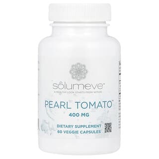 Solumeve‏, Pearl Tomato, תוסף תזונה לתמיכה בעור בריא, 400 מ“ג, 60 כמוסות צמחיות