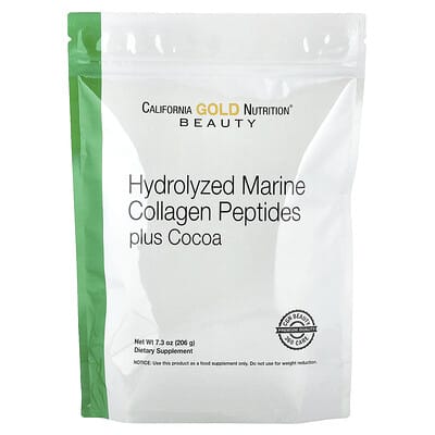 Norland California Gold Nutrition, Hydrolyzed Marine Collagen Peptides with Cocoa, 7.3 oz (206 g) supplement Uganda UGX 51047