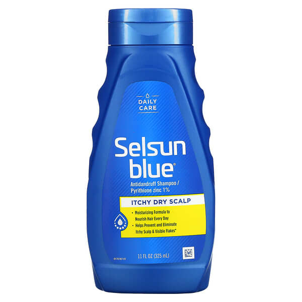 Selsun Blue, 去屑洗髮精，適用於發癢乾燥的頭皮，全全 液量盎司（325 毫升）