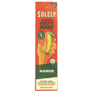 Solely, Organic Fruit Jerky, Mango, 0.8 oz (23 g)