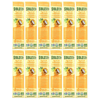 Solely, Organic Fruit Jerky, Pineapple with Coconut, 12 Strips, 0.8 oz (23 g) Each