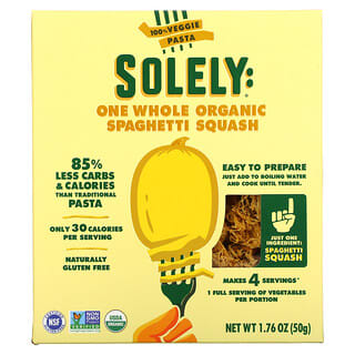 Solely, Una calabaza espagueti orgánica entera, 50 g (1,76 oz)