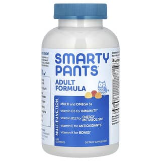 SmartyPants, Fórmula para Adultos, Limão, Laranja, Morango e Banana, 180 Gomas