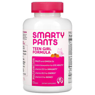 SmartyPants (سمارتي بانتس)‏, تركيبة للمراهقات، بنكهة الليمون البنزهير وخليط التوت والبرتقال، 120 علكة