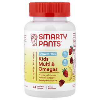 SmartyPants, Kids Multi & Omegas, Strawberry Banana, 44 Gummies