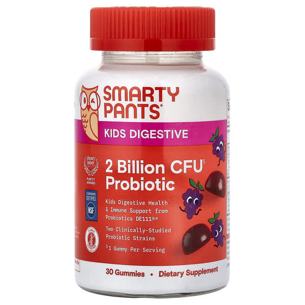 Kids Digestive, Probiotic Gummies, Grape, 30 Gummies