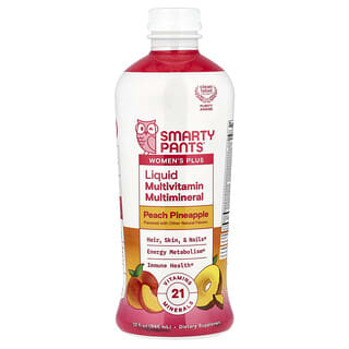 SmartyPants, Women's Plus, Sıvı Multivitamin Multimineral, Şeftali Ananas, 946 ml (32 fl oz)