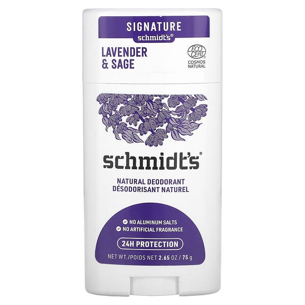 Schmidt's, Natural Deodorant, Lavender &amp; Sage, 2.65 oz (75 g)