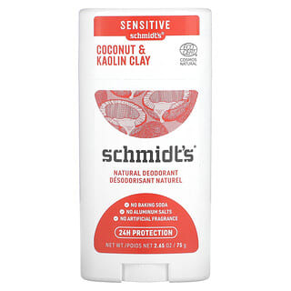 Schmidt's, Natural Deodorant, Coconut & Kaolin Clay, Sensative Skin Formula, 2.65 oz (75 g)
