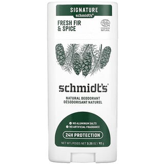 Schmidt's, Natural Deodorant, Fresh Fir & Spice, 3.25 oz (92 g)