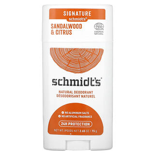 Schmidt's, Натуральный дезодорант, сандаловое дерево и цитрус, 75 г (2,65 унции)