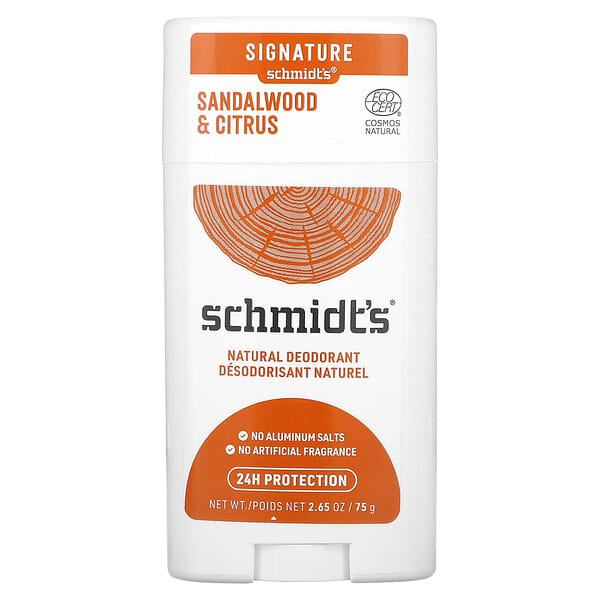 Schmidt's, Natural Deodorant, Sandalwood & Citrus, 2.65 oz (75 g)