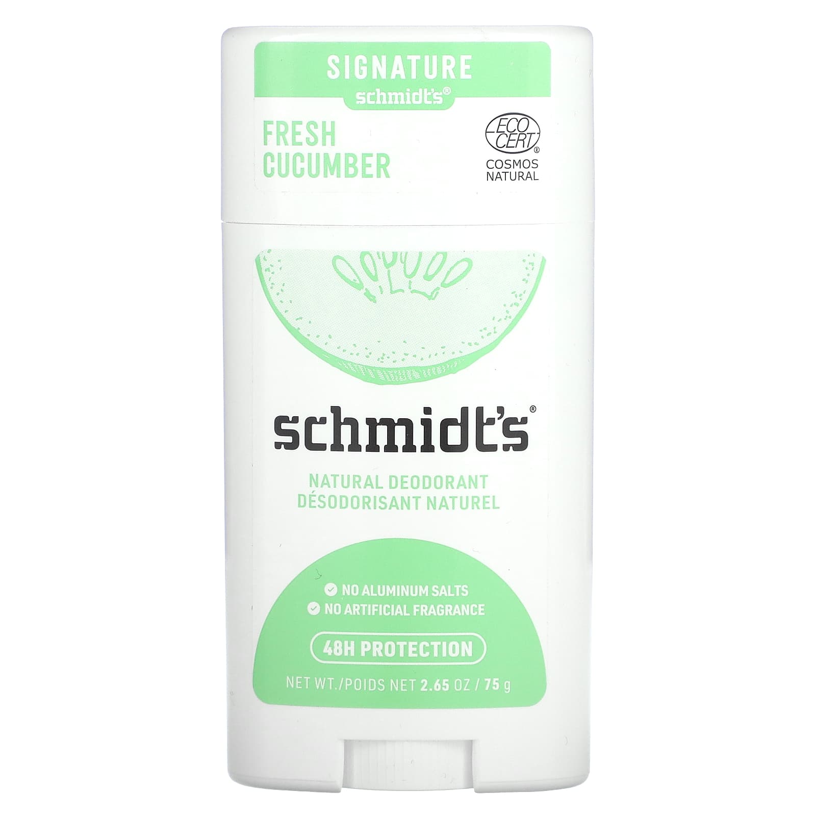 Schmidt's, Natural Deodorant, Fresh Cucumber, 2.65 oz (75 g)