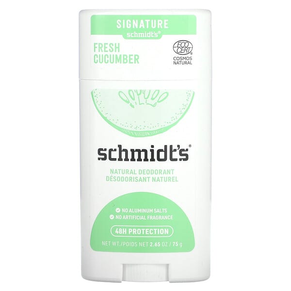 Schmidt's, Natural Deodorant, Fresh Cucumber, 2.65 oz (75 g)