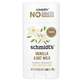 Schmidt's, Desodorante, Baunilha e Leite de Aveia, 75 g (2,65 oz)