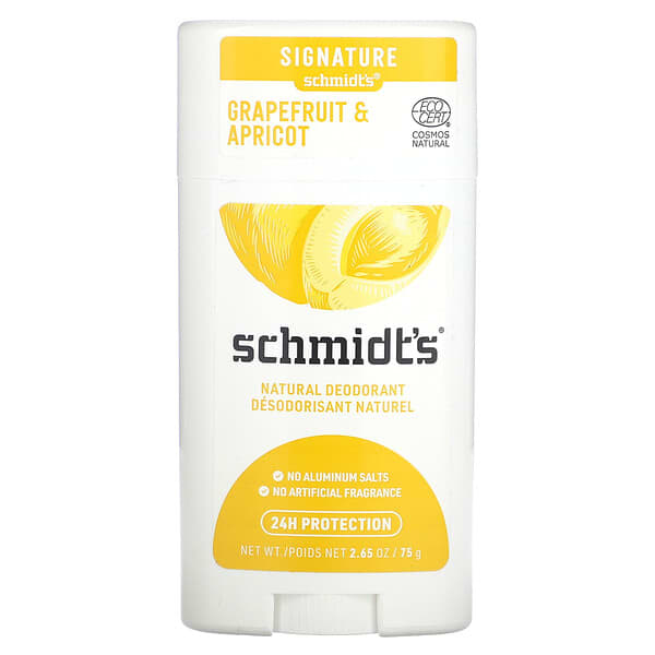 Schmidt's, Natural Deodorant, Grapefruit &amp; Apricot, 2.65 oz (75 g)