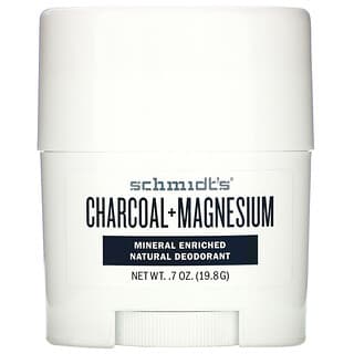 Schmidt's, 천연 데오드란트, Charcoal+Magnesium, .7 oz (19.8 g)
