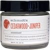 Natural Deodorant, Cedarwood + Juniper, 2 oz (56.7 g)