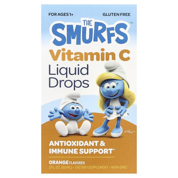 Vitamin C Liquid Drops, Ages 1+, Orange, 2 fl oz (60 ml)