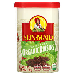 Sun-Maid, California Organic Raisins, 18 oz (510 g)