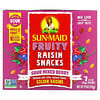 Fruity Raisin Snacks, Sour Mixed Berry, 7 Pouches, 0.7 oz (20 g) Each