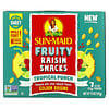 Fruity Raisin Snacks, Tropical Punch, 7 Pouches, 0.7 oz (20 g) Each