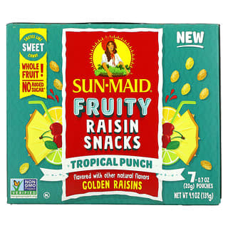 Sun-Maid, 水果葡萄乾零食，特帶混合水果味，7 袋，每袋 0.7 盎司（20 克）
