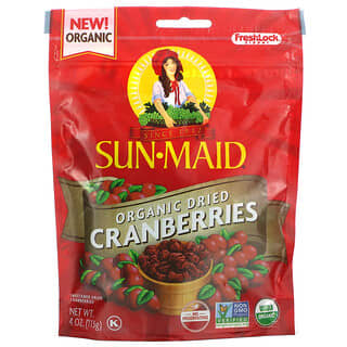 Sun-Maid, Organic Dried Cranberries, 4 oz (113 g)