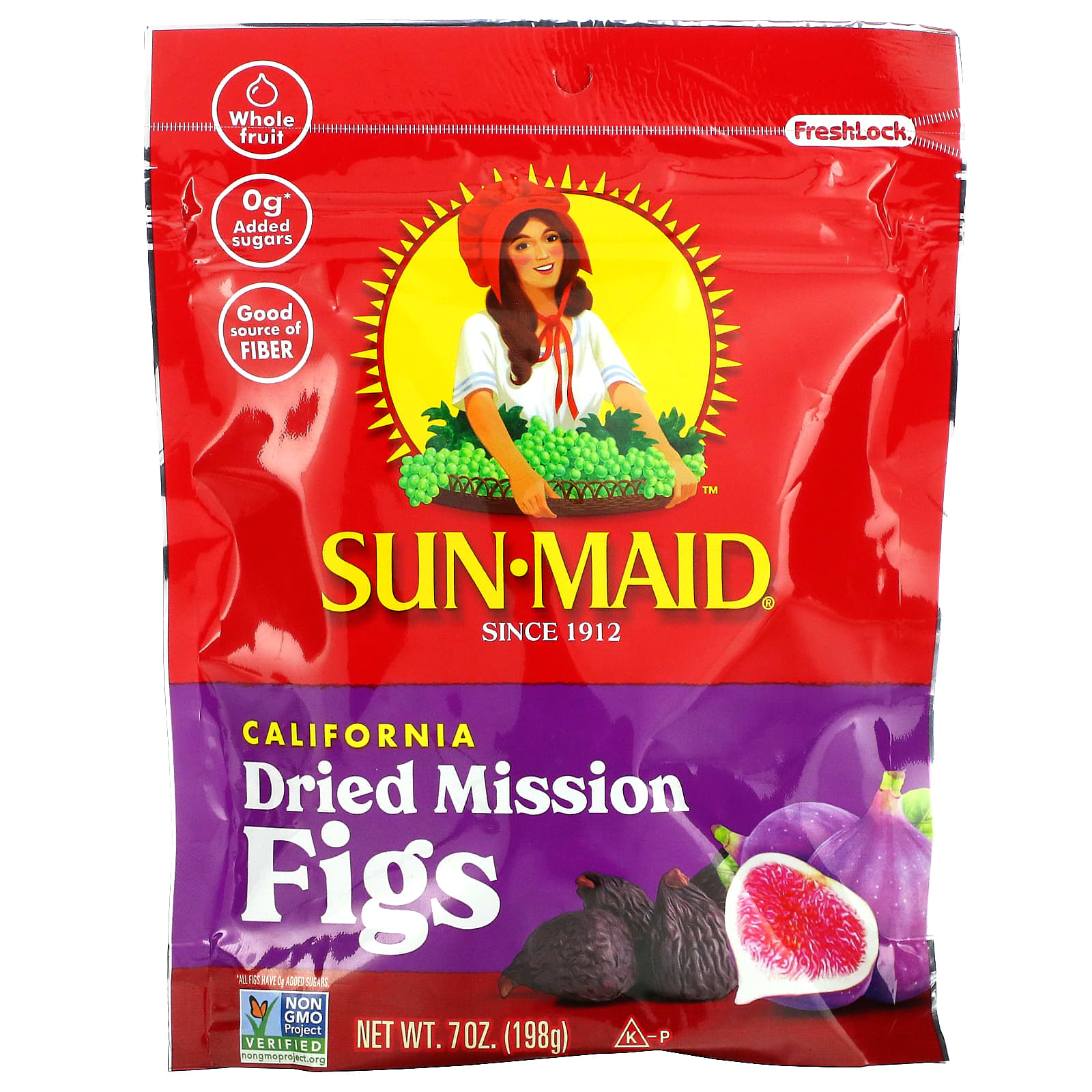 Sun Maid California Dried Mission Figs 7 Oz 198 G   2 