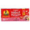 Yogurt Covered Raisins, Strawberry & Vanilla,  6 Boxes, 1 oz (28.3 g) Each