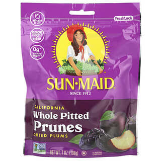 Sun-Maid, Ciruelas pasas enteras sin hueso de California, Ciruelas deshidratadas, 198 g (7 oz)