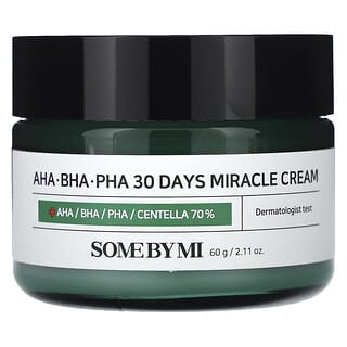 SOME BY MI, AHA. BHA. PHA 30 Days Miracle Cream, Gesichtscreme mit AHA, BHA und PHA, 60 g (2,11 oz.)