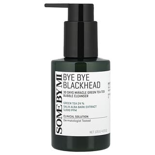 SOME BY MI, Bye Bye Blackhead, 30 Days Miracle Green Tea Tox, пенящееся очищающее средство с экстрактом зеленого чая, 120 г (4,23 унции)