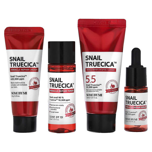 SOME BY MI, Snail Truecica 미라클 리페어 스타터 키트, 4종 키트