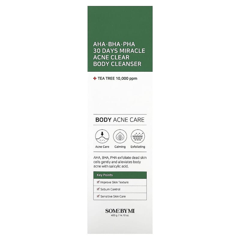 AHA. BHA. PHA 30 Days Miracle Acne Clear Body Cleanser, 14.1 oz (400 g)