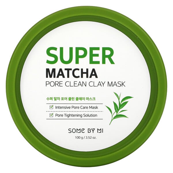 SOME BY MI, Máscara de Beleza de Argila Limpa dos Poros Super Matcha, 100 g (3,52 oz)