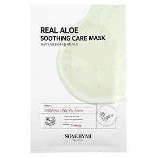 SOME BY MI, Real Aloe, успокаивающая маска для лица с алоэ, 1 шт., 20 г (0,70 унции)