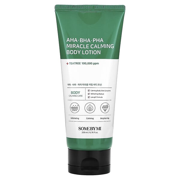 SOME BY MI, AHA. BHA. PHA 미라클 카밍 바디 로션, 200ml(6.76fl oz)