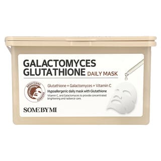 SOME BY MI, Galactomyces Glutathione Daily Beauty Mask, 30 płatków, 350 ml