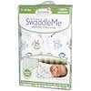 SwaddleMe, Adjustable Infant Wrap, Small/Med, 7-14 lbs, Monkeys, White