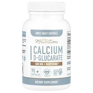 SMNutrition, Calcium D-Glucarate + BioPerine®, 90 Capsules