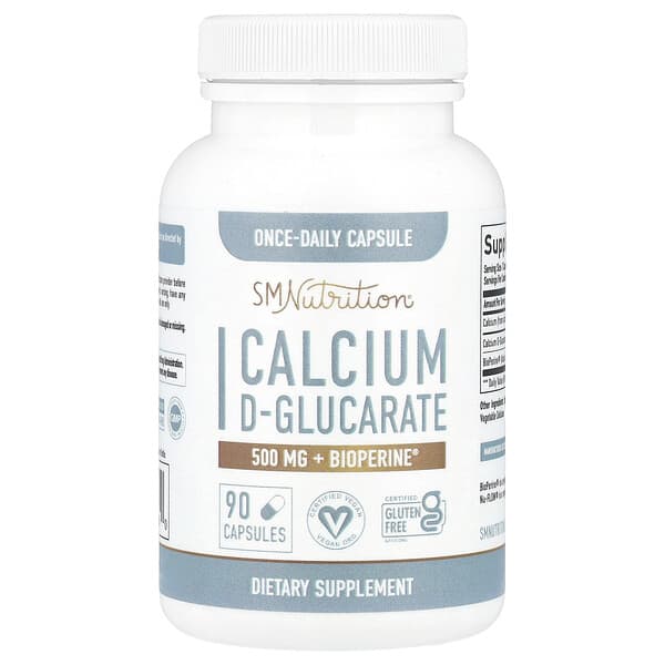 Calcium D-Glucarate + BioPerine®, 90 Capsules