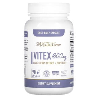 SMNutrition, Vitex, 600 mg, 90 cápsulas